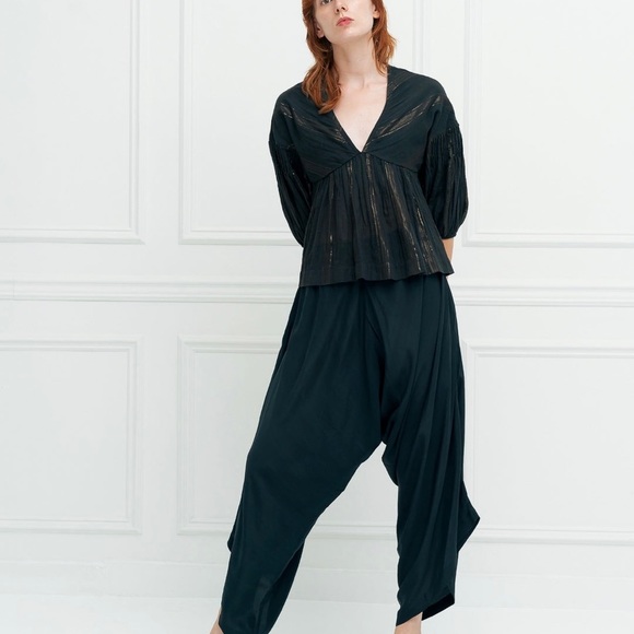 NWT Rujula Sheth Black M/L Harem Pants - Picture 2 of 4